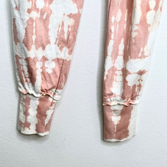 Young Fabulous & Broke Groove Jogger Pants S Ombre Tie Dye Green Pink Sweatpants - Picture 5 of 9